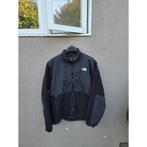 The North Face Denali Fleece Polartec Jacket Men L Blue Black Full Zip Outdoor